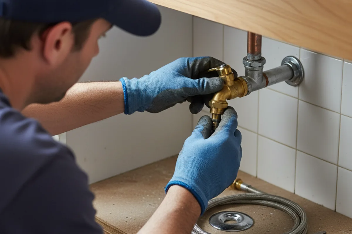 Shutoff valve and fitting work during Repiping in Wiggins